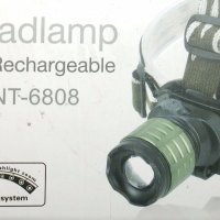 Челник с LED диод и акумулаторно зарядно 220 и 12 V-6808, снимка 3 - Аксесоари и консумативи - 18805399