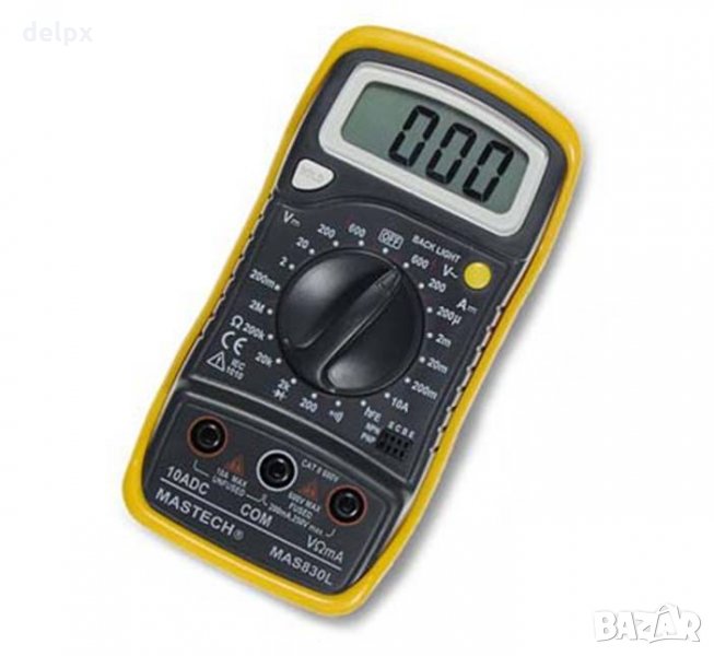 Мултицет със зумер MASTECH MAS830L VAC/VDC | ADC | OHM, снимка 1
