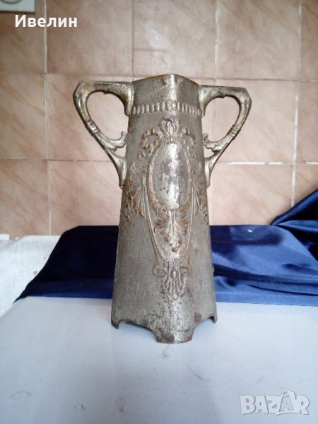 стара посребрена ваза сецесион, снимка 1