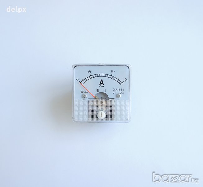 Амперметър AC директен 30A Ф44mm, снимка 1