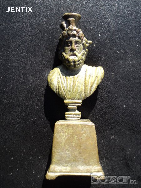 бронзова статуетка пластика император, снимка 1