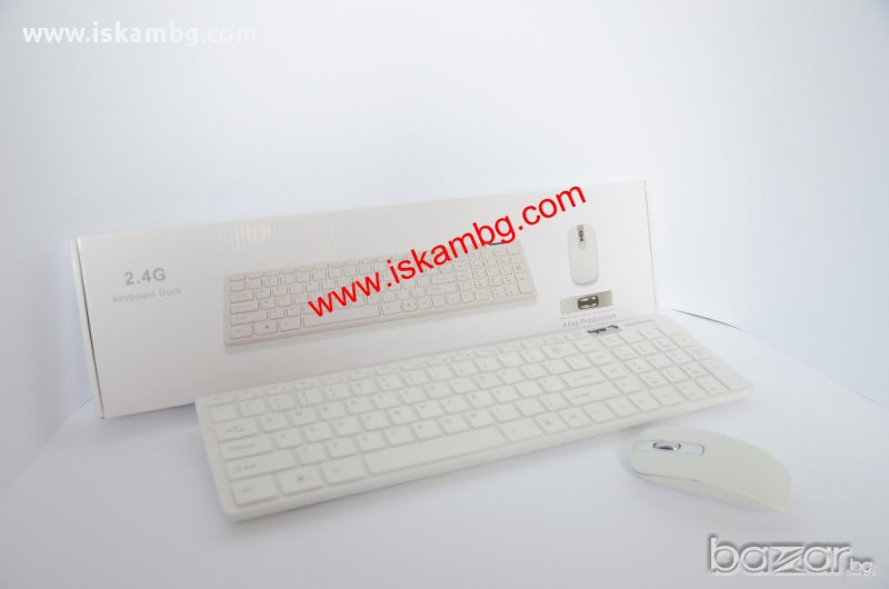 Безжична клавиатура и мишка със силиконово покритие - код 0803, снимка 1