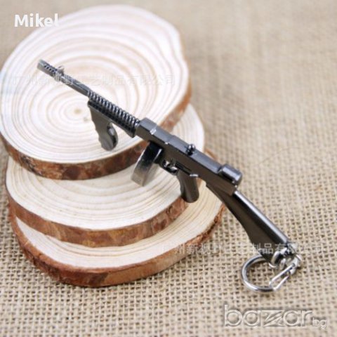 Метален ключодържател Томи Гън Machine Gun Thompson Miniature Weapon, снимка 2 - Други - 14099973