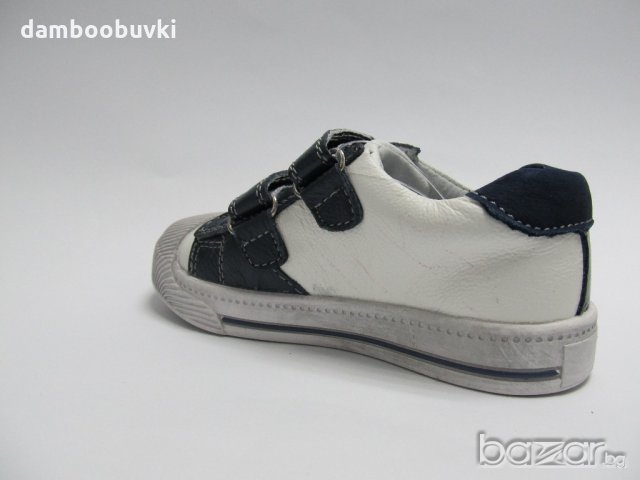 Детски обувки CHIPPO естествена кожа бял/син , снимка 4 - Детски маратонки - 20979044