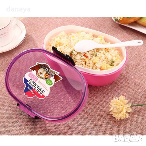 Детска кутия за храна с отделения и лъжичка LUNCH BOX, снимка 3 - Кутии за храна - 26158913