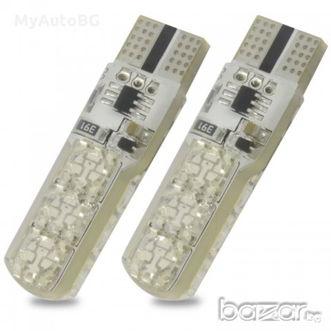LED габаритни крушки т10 с дистанционно управление цветни, снимка 2 - Аксесоари и консумативи - 20868942