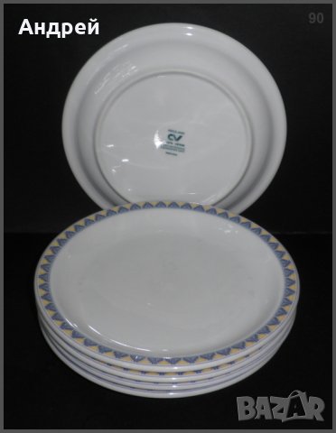 Комплект порцеланови десертни/подложни  чинии, снимка 4 - Чинии - 23074467