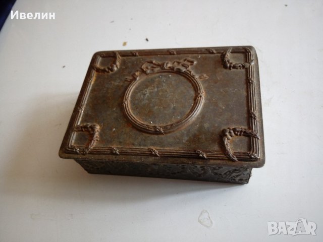 стара посребрена антикварна кутийка-арт деко