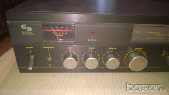 schnеider team 200r-hi-fi concept-stereo receiver-53/37/13см-нов внос от швеицария, снимка 3 - Ресийвъри, усилватели, смесителни пултове - 7508644