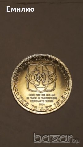 Rare. MAUI TRADE DOLLAR- CHAMBER OF COMMERCE 2004 ORIGINAL FLIP 105k Mint, снимка 4 - Нумизматика и бонистика - 20073873