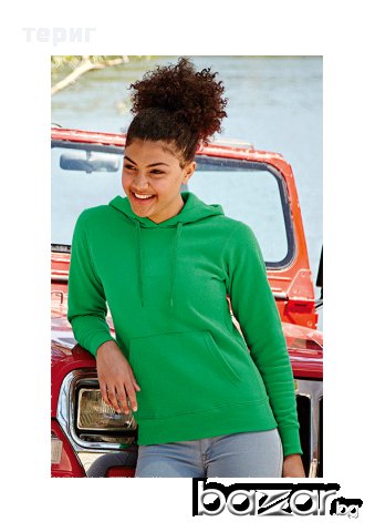  Дамски втален  суитшърт (Fruit of The Loom) , снимка 2 - Спортни екипи - 16431200