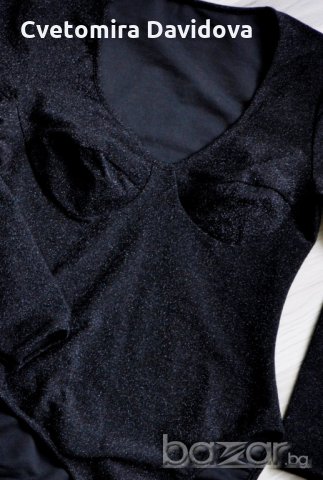 Боди черно, снимка 2 - Корсети, бюстиета, топове - 20593985