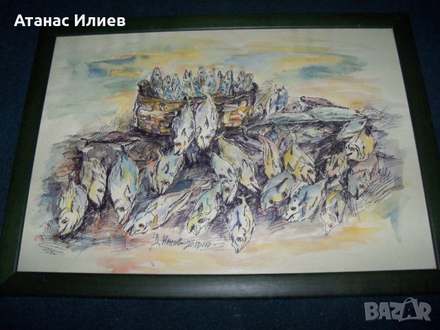 "Улов" худ. Десислава Илиева, снимка 2 - Картини - 22947666