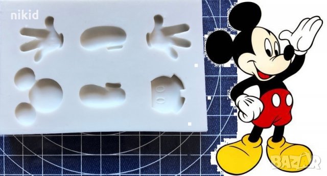 Части тяло Мики Маус силиконов молд форма декорация украса торта фондан мъфини
