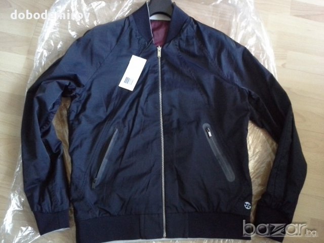 Ново двулицево яке G Star Marc Newson Bomber Jacket Reversible оригинал, снимка 9 - Якета - 11870890