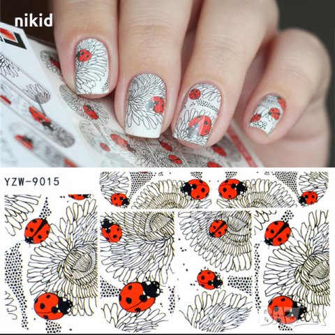 YZW-9015 калинки калинка ваденки водни стикери слайдери за нокти маникюр