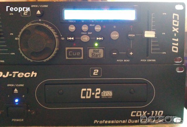 Двоен Compact disc (CD) Player CD DJ Tech CDX 110, снимка 2 - Ресийвъри, усилватели, смесителни пултове - 17328337