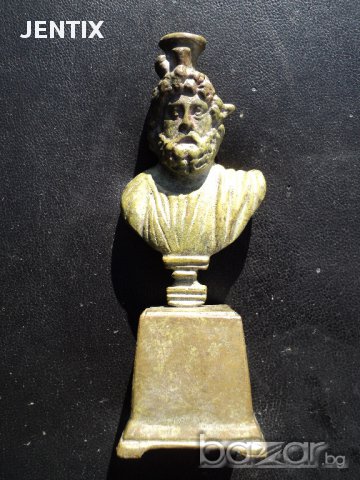 бронзова статуетка пластика император, снимка 1