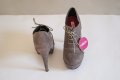 Сиви дамски обувки с платформа и ток Furiezza, снимка 4