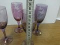  кристални чаши за вино цветно стъкло гравирани, снимка 12