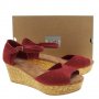 ПРОМО 🍊 TOMS 36 и 37 номер 🍊 Дамски сандали от ест. велур с 3/6 см платформа нови с кутия, снимка 6
