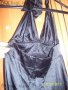Бутикова черна сатенена рокля с гол гръб, снимка 2