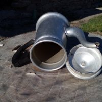 Стар алуминиев чайник, снимка 6 - Антикварни и старинни предмети - 22697303