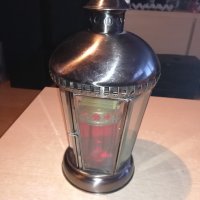 иноксов фенер с стъкла-за свещ-внос холандия-34х19см, снимка 13 - Колекции - 20893381