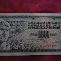 1000 динара Югославия 1981, снимка 1 - Нумизматика и бонистика - 19436854