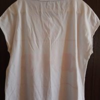 бяла къса тениска с надпис CHIC , снимка 2 - Тениски - 25409246