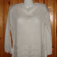Нежна плетена блузка, L , снимка 1 - Блузи с дълъг ръкав и пуловери - 18235799