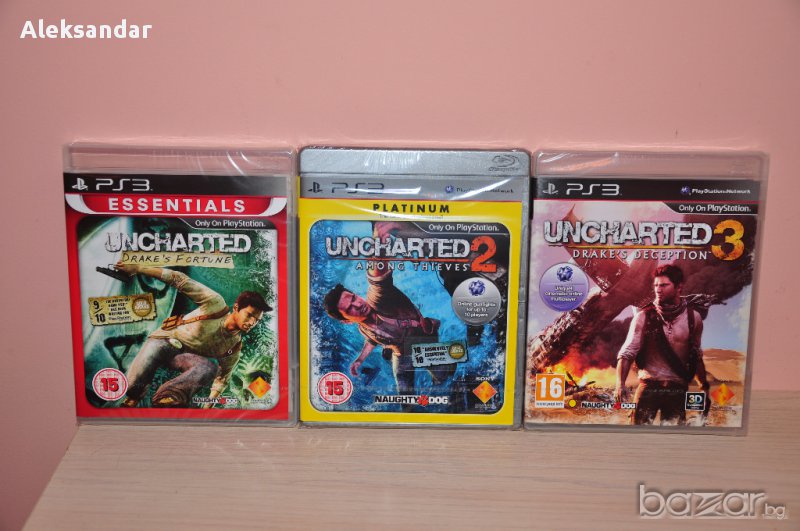 нови игри.uncharted 1,2,3 ps3, снимка 1