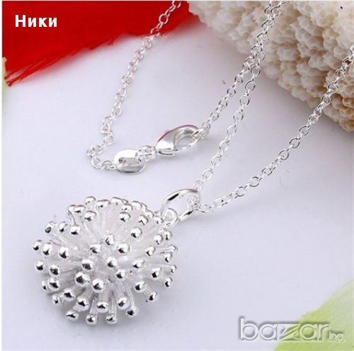 Колие със сребърно покритие и печат 925 - мод.12, снимка 1