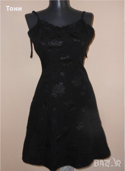 Черна къса рокля " Elizabeth ", снимка 1