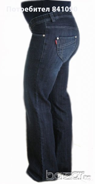 Дънки за макси дами и бременни 0111 прав силует, снимка 1