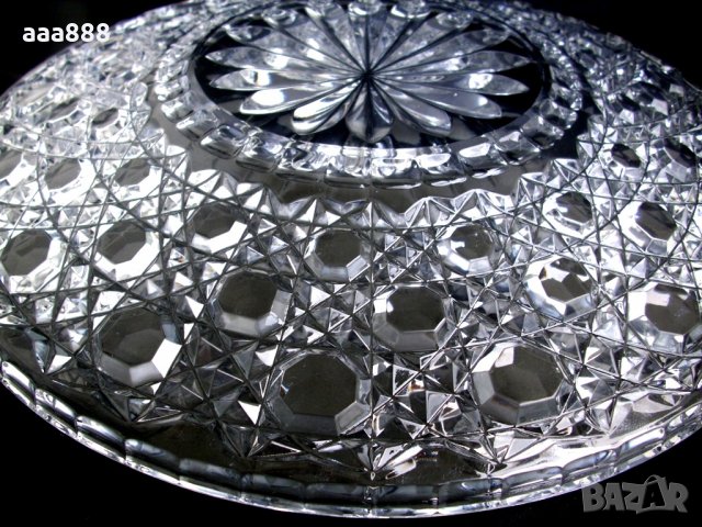 Луксозни чинии за торта кристал сервиз, снимка 3 - Чинии - 23672397