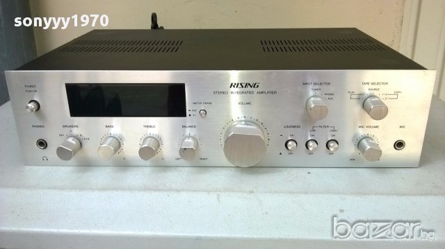 rising sc-3 stereo amplifier-made in japan-250watts-внос швеицария, снимка 1 - Ресийвъри, усилватели, смесителни пултове - 18166664