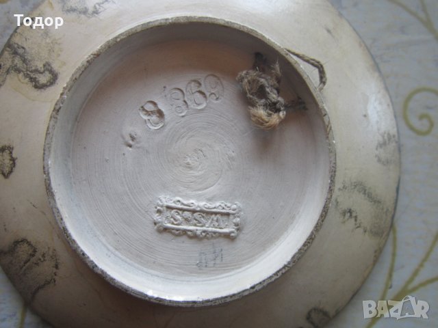 Невероятна авторска глинен керамична чиния маркирана, снимка 5 - Други - 25878882