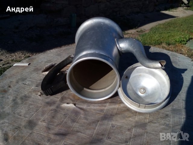 Стар алуминиев чайник, снимка 6 - Антикварни и старинни предмети - 22697303