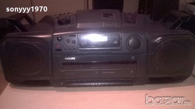 philips turbo bass-cd/tuner/deck-внос франция, снимка 3 - Ресийвъри, усилватели, смесителни пултове - 19850790