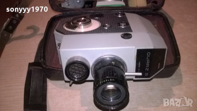 ретро руска камера-с кожен куфар