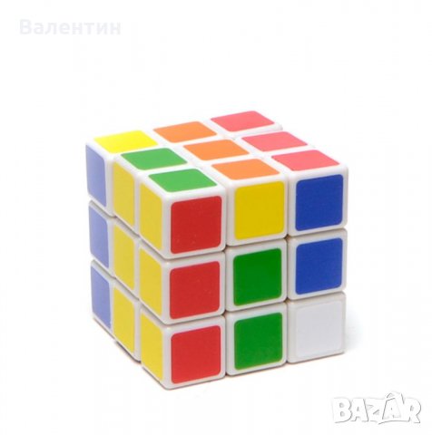 Кубче на рубик - бяло 5,7 см. - качествено, снимка 2 - Образователни игри - 25103716