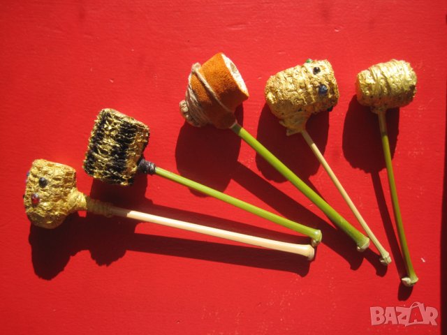 Царевична лула с мундщук от бамбук, лули, пушене, снимка 2 - Лули - 25341205