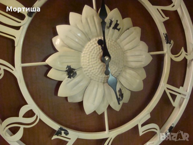 Железен ретро часовник стенен , снимка 2 - Декорация за дома - 24614771