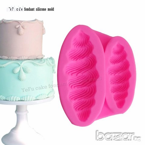 Малоредус мидички с назъбени краища силиконов молд форма декорация и украса торта фондан шоколад