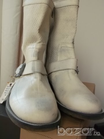 Bronx, нови ботуши, естествена кожа, 37 номер, сиви, снимка 11 - Дамски ботуши - 7544937