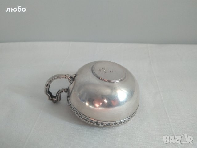 Сребърна Чаша за Кафе Проба Сребро 916 50-те години на миналия век, снимка 8 - Антикварни и старинни предмети - 23900013