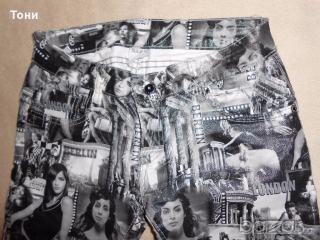 Панталон на модни надписи М размер , снимка 4 - Панталони - 19676000