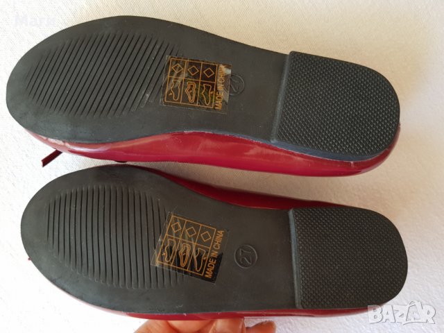 Нови балеринки №27 цвят бордо , снимка 4 - Детски обувки - 26103789