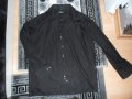 Черна мъжка риза :), снимка 1 - Ризи - 13473241